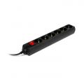 Фильтр питания т. м. "Sven" Surge Protector Optima 5.0 м (6 socets) black Color Box