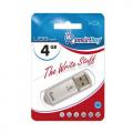Флеш-накопитель 4Gb Smart Buy  V-Cut Silver