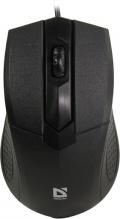 Проводная оптическая мышь Defender MB-270 Optimum USB Black, 3 кнопки, 1000 dpi, арт.  52270