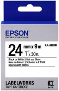Лента Epson LK6WBN Std Blk/Wht 24/9 (C53S656006).