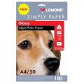 180 Фотобумага  LOMOND экономичная глянцевая 1*180 А4 50л.  0102169