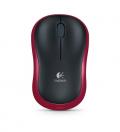 46187 910-002240 Мышь Logitech Wireless Mouse M185, Red