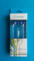 Наушники Energy 9907с силиконовым проводом цвет синий
