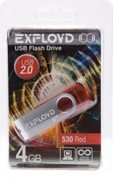 Флеш-накопитель 4Gb Exployd 530 Red