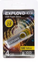 Флеш-накопитель 4Gb Exployd 530 Yellow