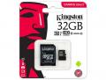 Флэш-карта 32GB Kingston microSDHC SDCS2/32GB CL10 с адаптером