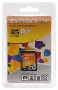 Micro SD 8Gb Exployd Class 10  USH-I 30Mb s с адаптером SD