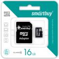 Micro SD 16Gb Smart Buy Class 10 с адаптером SD