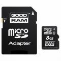 Флэш-карта Goodram SDHC-micro 8GB Class 10 UHS-I + adapter, Артикул: M1AA-0080R11