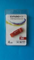 Флеш-накопитель 4Gb Exployd 560 Red