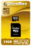 Micro SD 32 Gb OltraMax Class 10 с адаптером SD