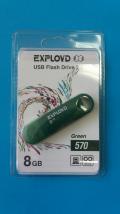 Флеш-накопитель 8Gb Exployd 570 Green