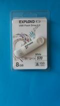 Флеш-накопитель 8Gb Exployd 570 White