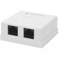 Розетка двойная для UTP (сетевая) RJ45 Gembird NA214